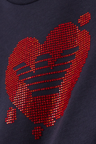 Rhinestone Eagle Logo T-Shirt